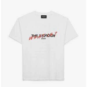 The Kooples Paris White “What Is?” Graphic Crewneck Tee T-Shirt- EU Size 2 - NWT